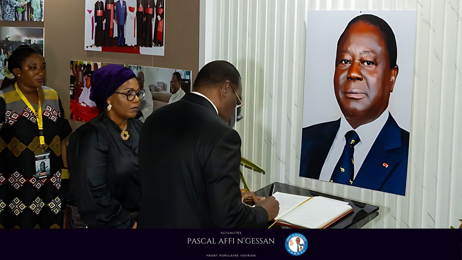 Dans le Cahier des Condoléances Dans le Cahier des Condoléances