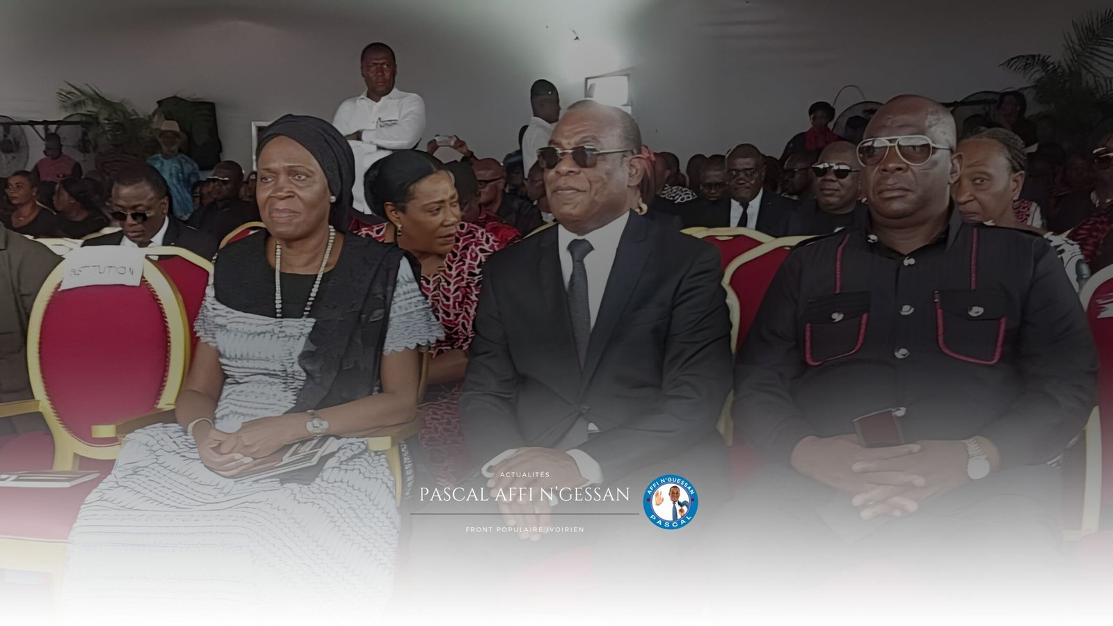 Le président Pascal Affi et Mme Ehivet Simone Gbagbo et le ministre d’état Adjoumani Le président Pascal Affi et Mme Ehivet Simone Gbagbo et le ministre d'état Adjoumani